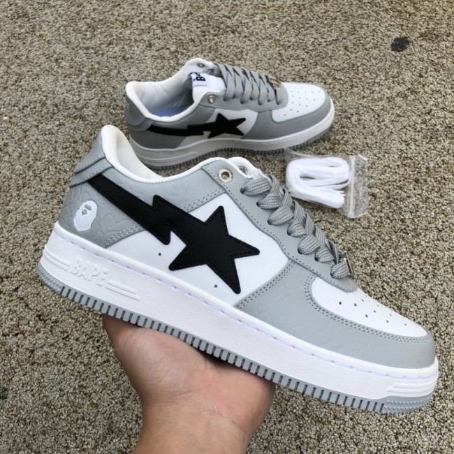 A Bathing Ape Bape Sta Low Grey Black