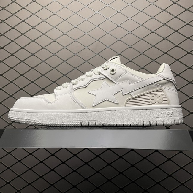 A Bathing Ape Bape SK8 Sta Triple White