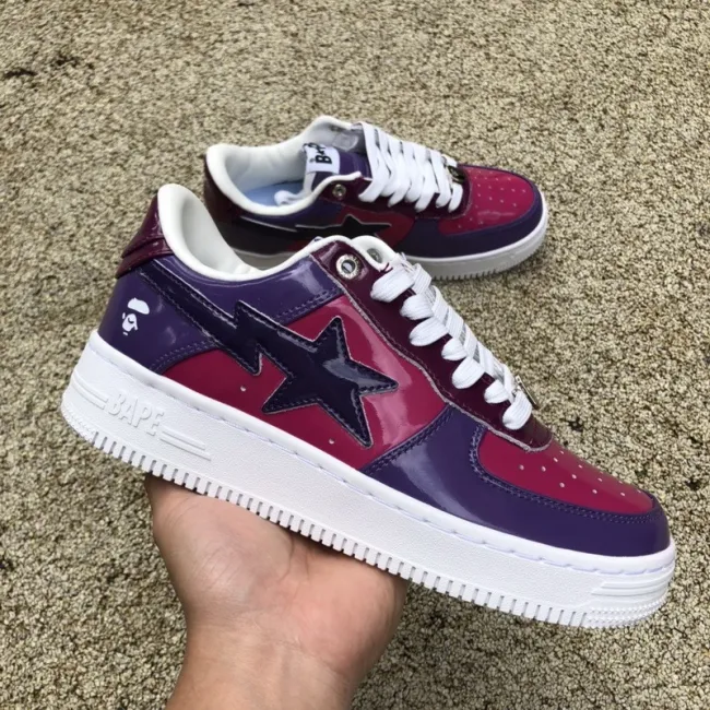 A Bathing Ape Bape Sta Low Color Camo Combo Purple