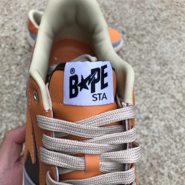 A Bathing Ape Bape Sta Low Grey Orange
