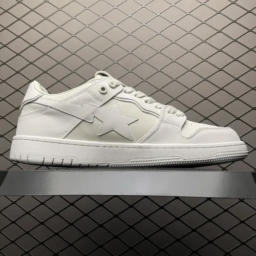 A Bathing Ape Bape SK8 Sta Triple White