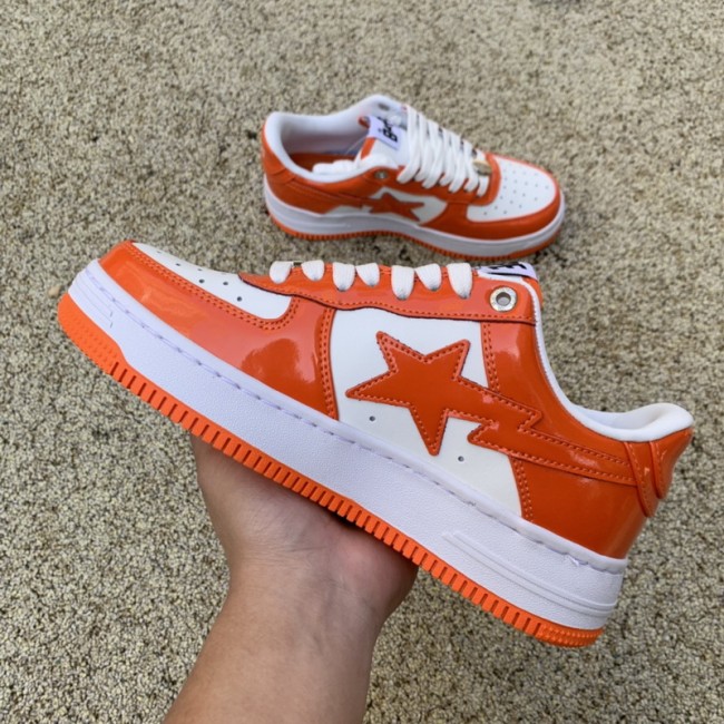 A Bathing Ape Bape Sta Low Orange