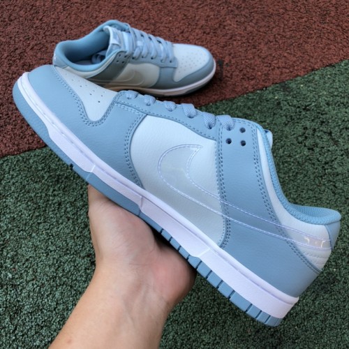 Nike Dunk Low Clear Blue Swoosh