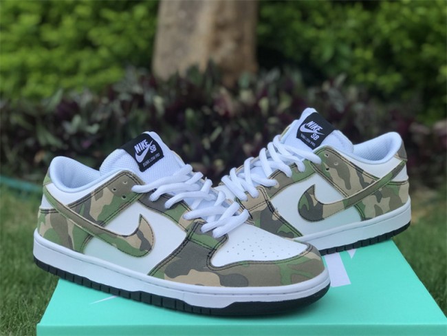 Nike Dunk SB Low Camo Legion Green