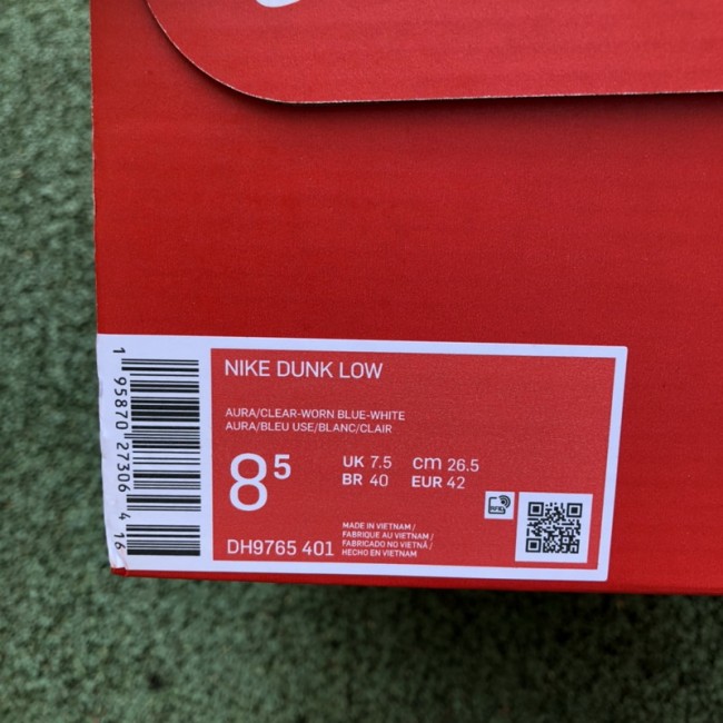 Nike Dunk Low Clear Blue Swoosh