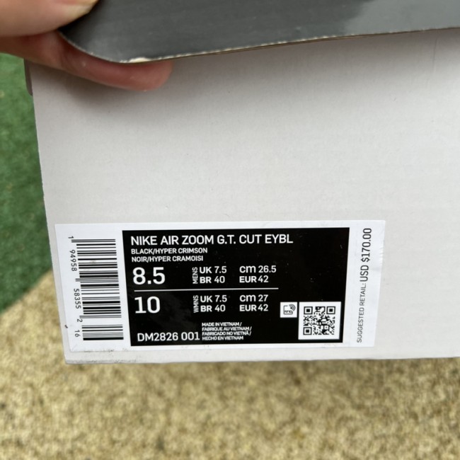Nike Air Zoom G.T. Cut EYBL Black