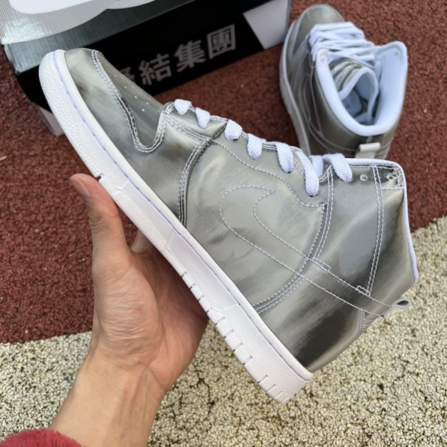 Nike Dunk High CLOT Metallic Silver