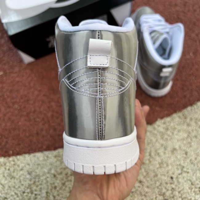 Nike Dunk High CLOT Metallic Silver