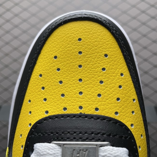 Nike Air Force 1 Low Black Gold Jersey Mesh