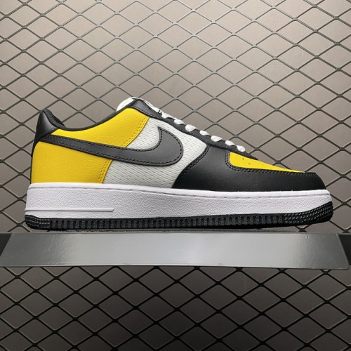 Nike Air Force 1 Low Black Gold Jersey Mesh