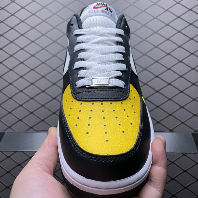Nike Air Force 1 Low Black Gold Jersey Mesh