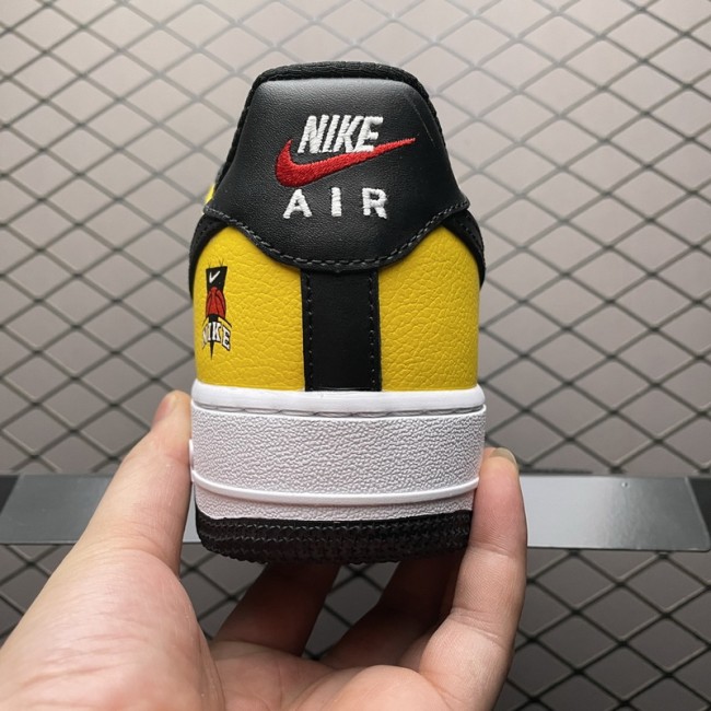 Nike Air Force 1 Low Black Gold Jersey Mesh