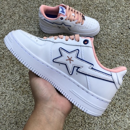 A Bathing Ape Bape Sta BAPY White Pink