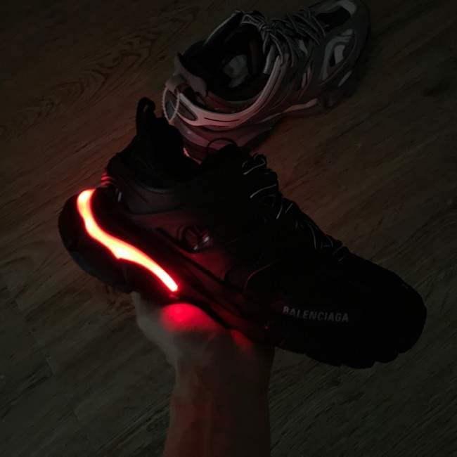 Balenciaga Light Up Track LED Sneaker in Black