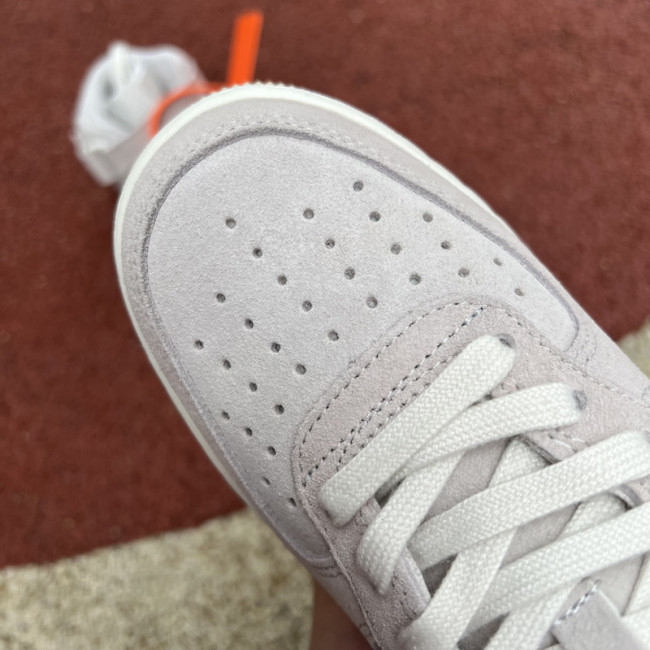 Off-White x Air Force 1 Mid Light Grey White Gum