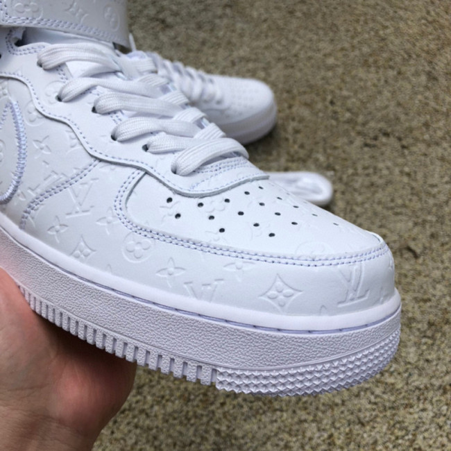 Louis Vuitton LV x Off-White x Nike Air Force 1 Mid SP White