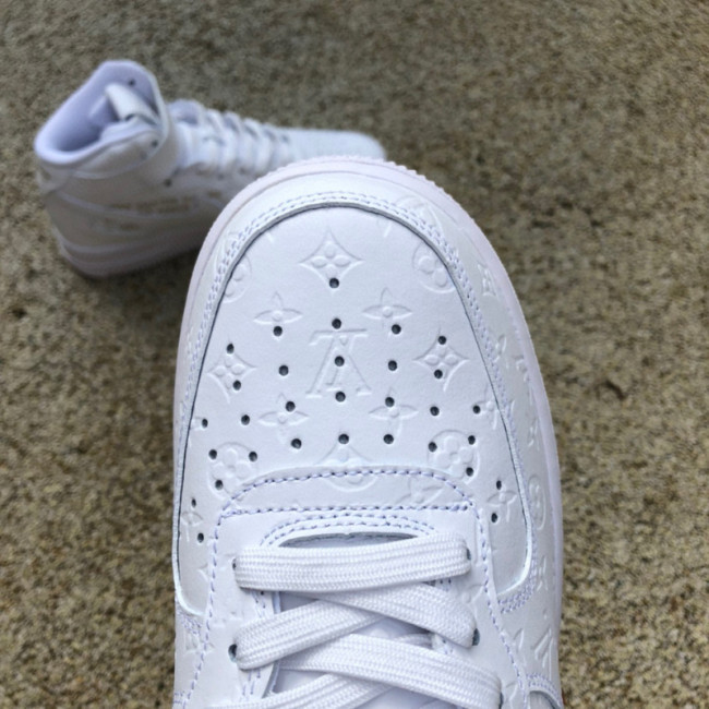 Louis Vuitton LV x Off-White x Nike Air Force 1 Mid SP White