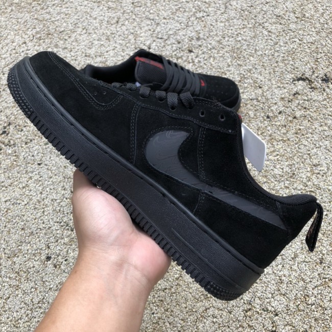 Nike Air Force 1 Low Multi-Swoosh Black Orange