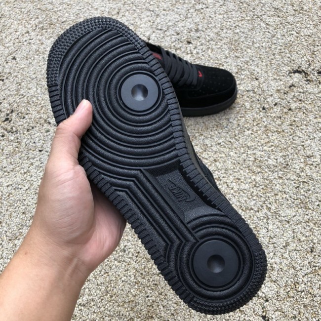Nike Air Force 1 Low Multi-Swoosh Black Orange