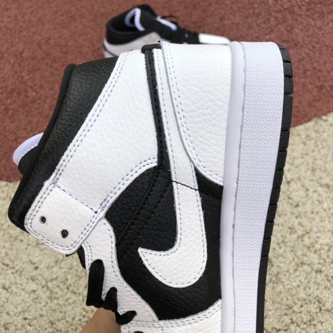 Air Jordan 1 Mid Split Black White (W)