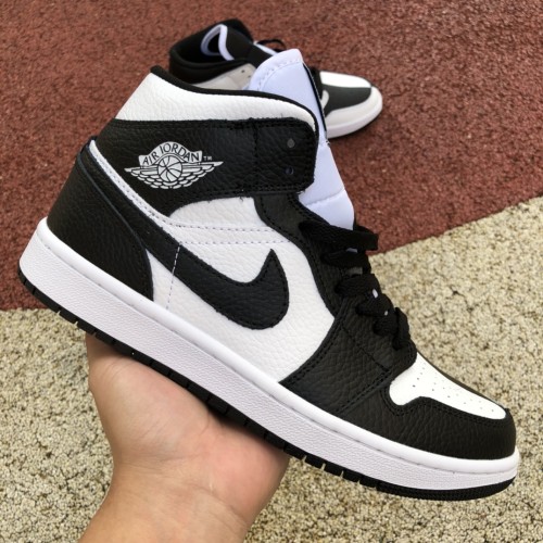 Air Jordan 1 Mid Split Black White (W)