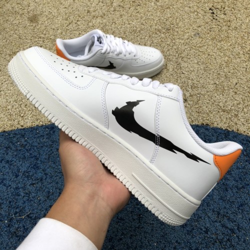 Nike Air Force 1 Low '07 Glitch Swoosh White Orange