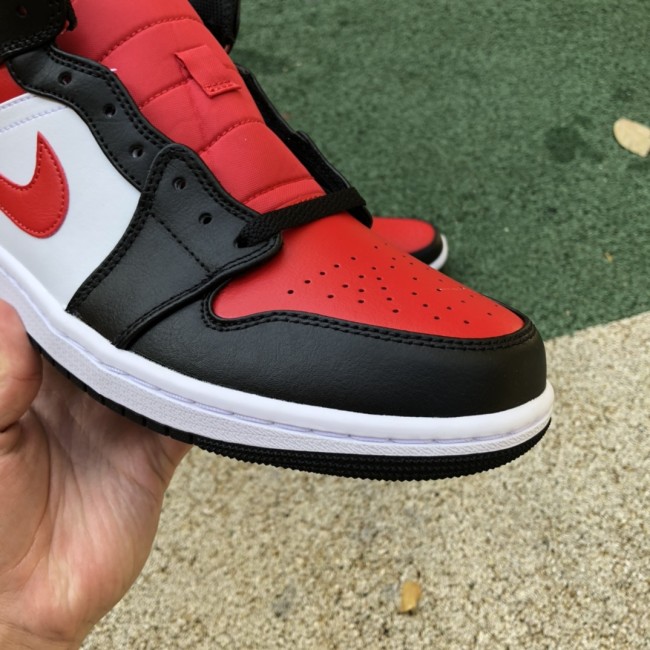 Air Jordan 1 Mid White Black Red (2022)