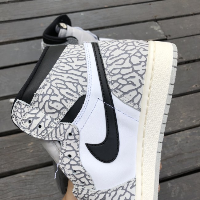 Air Jordan 1 Retro High OG “White Cement”“Elephant Print”