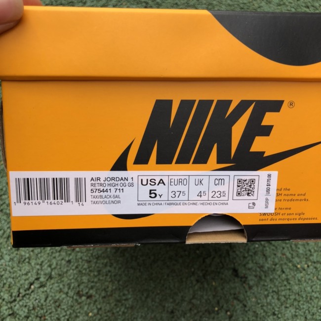 Jordan 1 Retro High OG Taxi (GS)