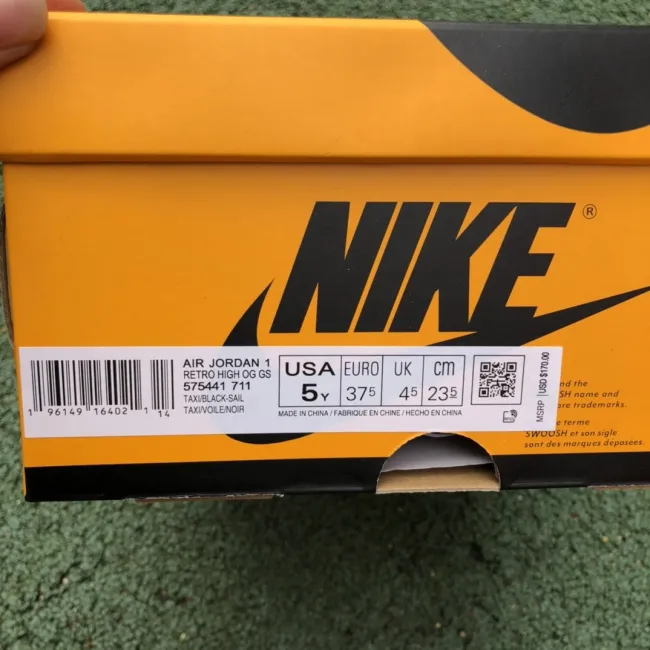 Jordan 1 Retro High OG Taxi (GS)