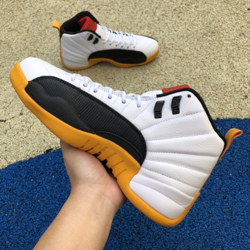 Air Jordan 12 Retro black white yellow