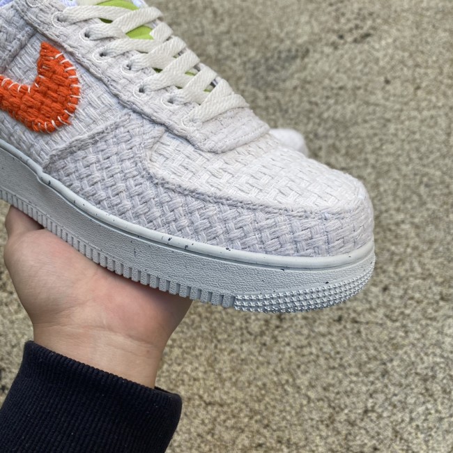 Nike Air Force 1 Low Hemp White Orange University Blue