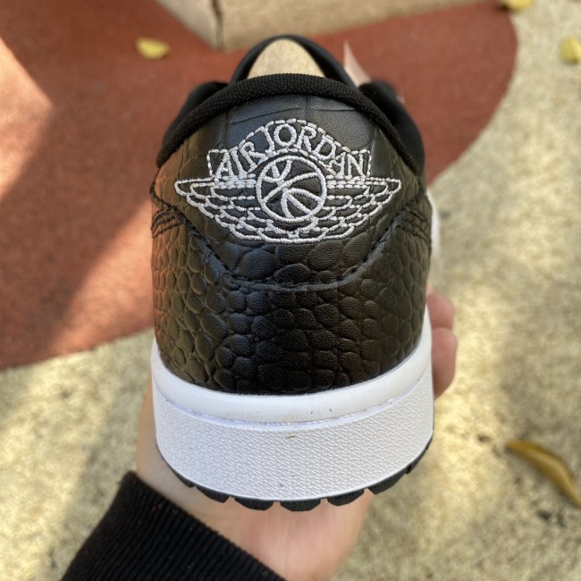 Air Jordan 1 Retro Low Golf Black Croc