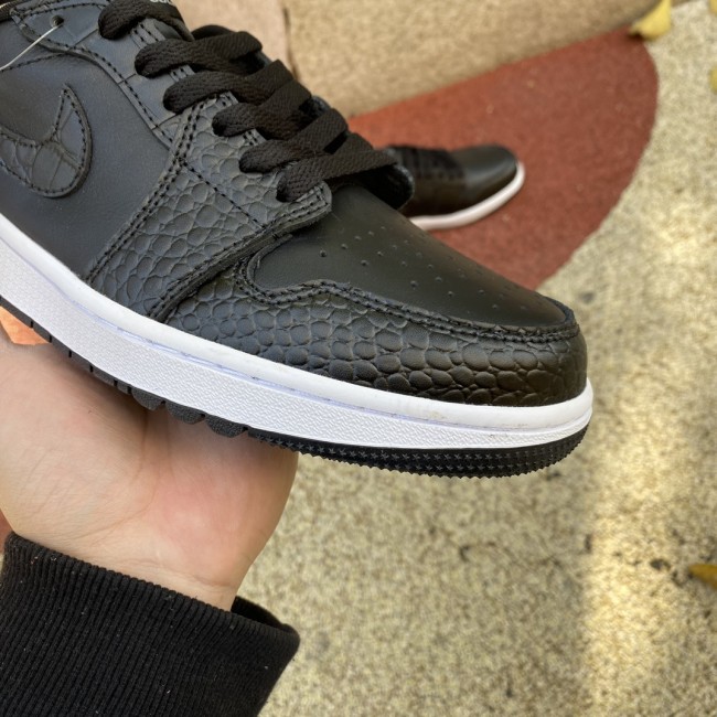 Air Jordan 1 Retro Low Golf Black Croc