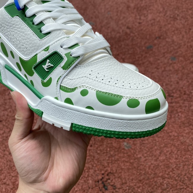 Louis Vuitton LV Trainer Yayoi Kusama Green White