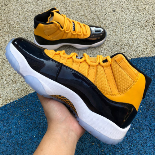 Air Jordan 11 Retro Yellow && Blue