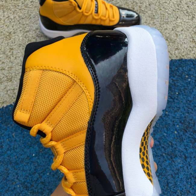 Air Jordan 11 Retro Yellow && Blue