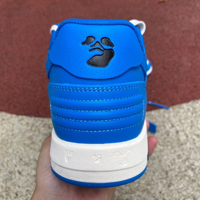 OFF-WHITE Out Of Office OOO Low Tops Blue White