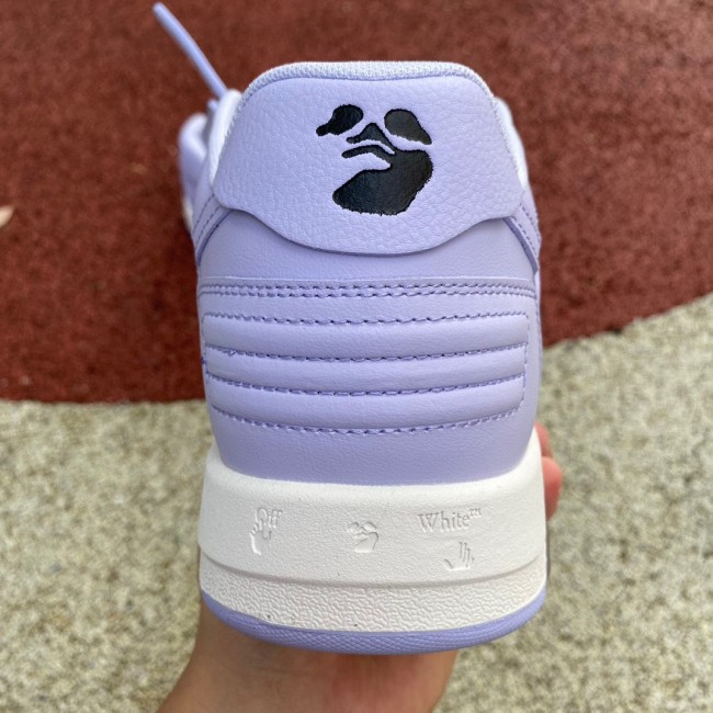 OFF-WHITE Out Of Office OOO Low Tops White Purple