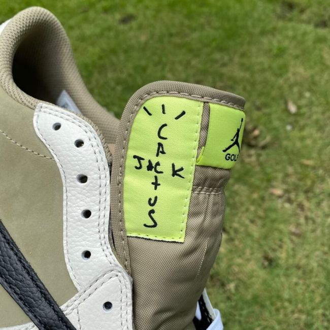 Air Jordan 1 Retro Low Golf Travis Scott Neutral Olive
