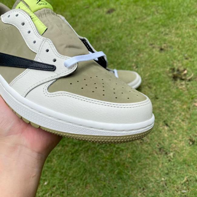 Air Jordan 1 Retro Low Golf Travis Scott Neutral Olive