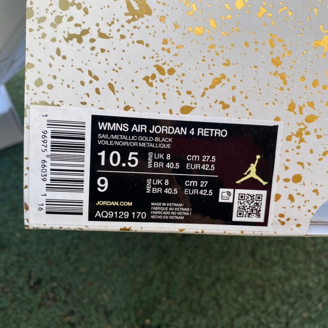 Air Jordan 4 Retro Metallic Gold