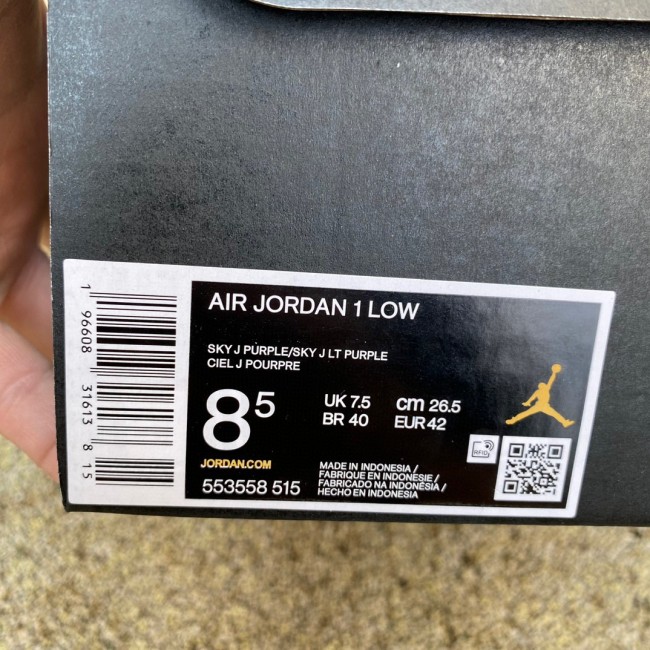Air Jordan 1 Low Sky J Purple