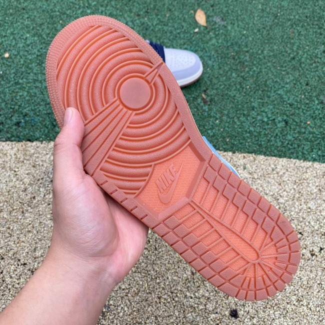 Air Jordan 1 Low SE Phantom Repaired Denim Swoosh