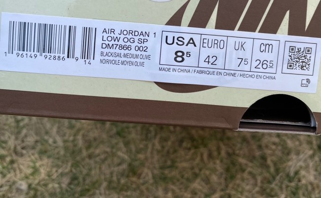 Travis Scott x Air Jordan 1 Low OG Black Olive