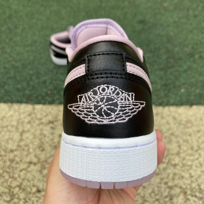 Air Jordan 1 Low SE Black Iced Lilac (GS)