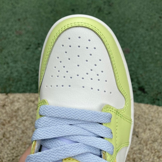 Air Jordan 1 Low Sail White Oil Green