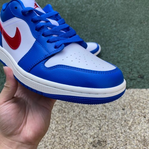 Air Jordan 1 Low Sport Blue Gym Red 