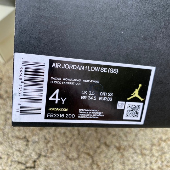 Air Jordan 1 Low SE Cacao Wow GS