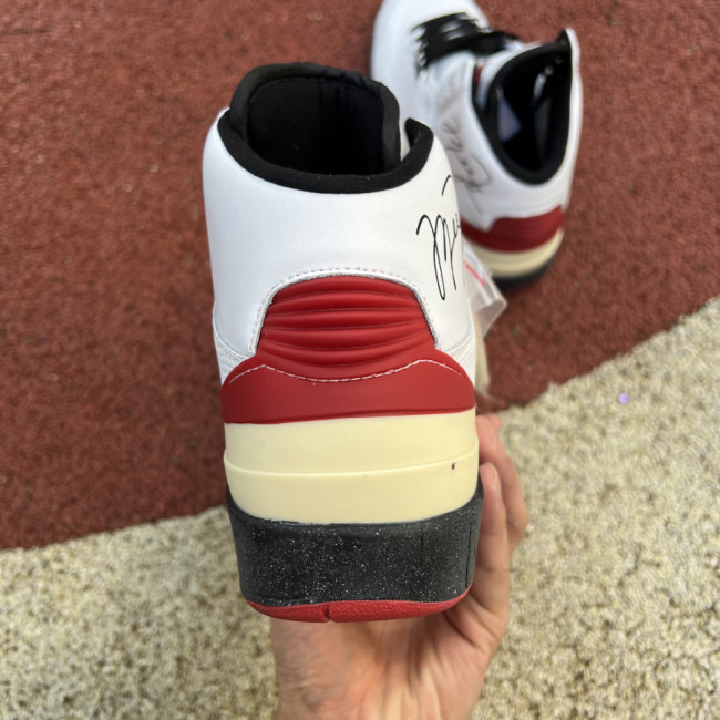 Air Jordan 2 Retro High SP Off-White White Red